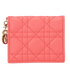 Christian Dior Mini Lady Dior Gardenia Wallet, &pound;250, Accessories, Orange/Red, Lambskin Leather, Front view